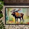 Edge Collections - 24" x 36" - Multicolor - Moose Welcome Doormat for Indoor and Outdoor - 1 Piece
